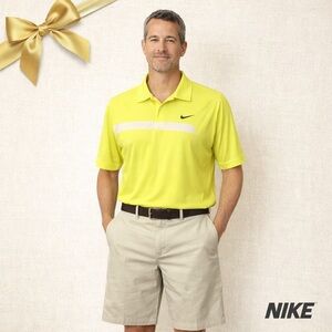 Nike Golf Dri-FIT Polo Tour Performance Neon Yellow